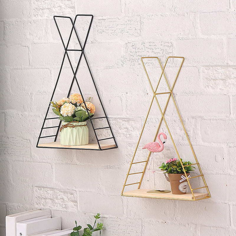 Nordic Iron Triangle Wall Shelf